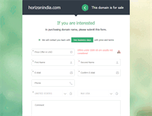 Tablet Screenshot of horizonindia.com